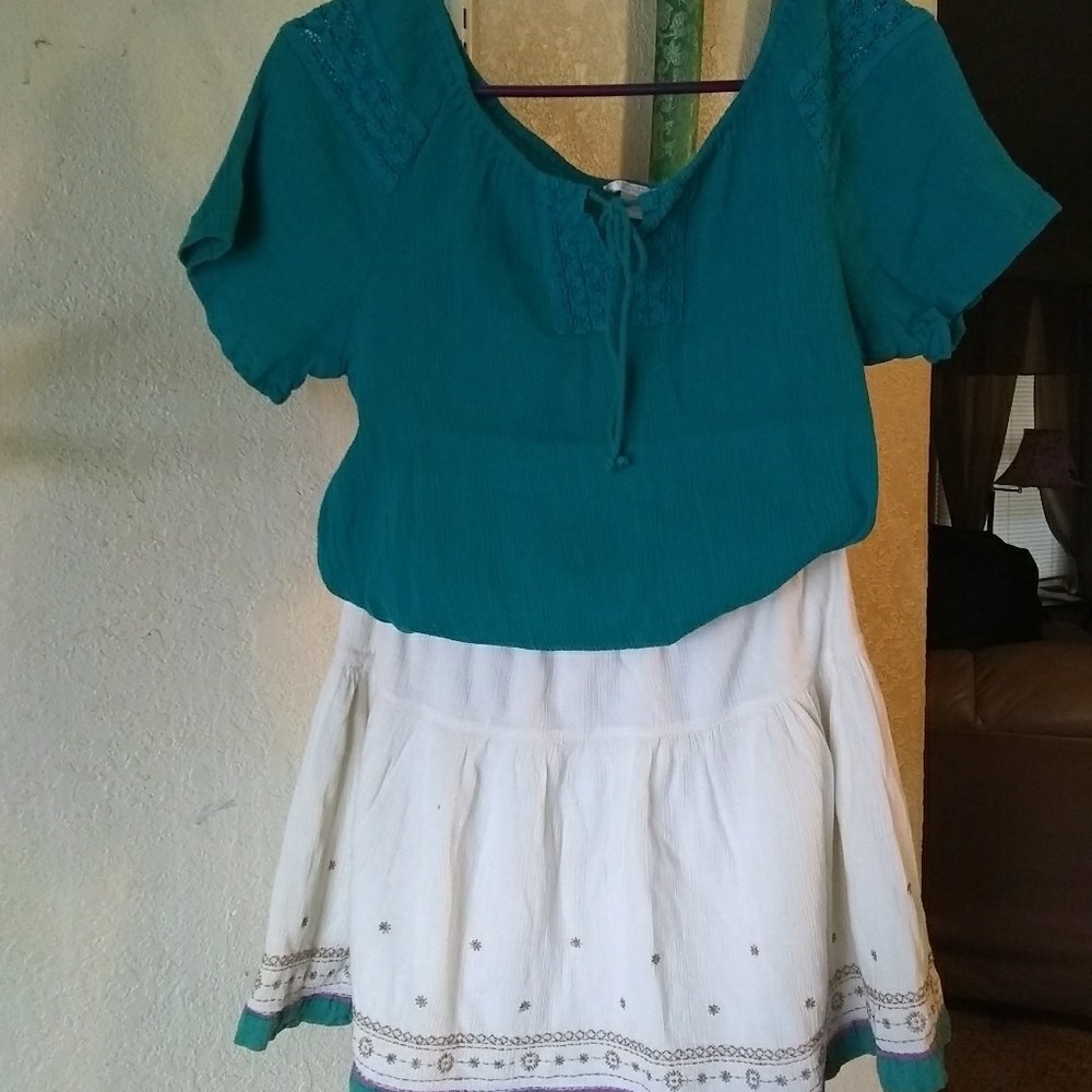 Adorable skirt and blouse